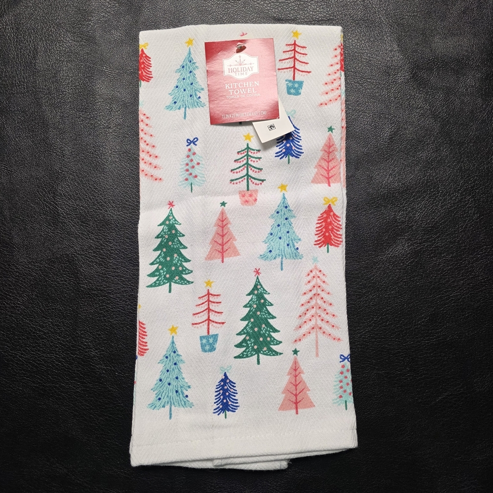 Holiday Time Christmas Tree Kitchen Towel